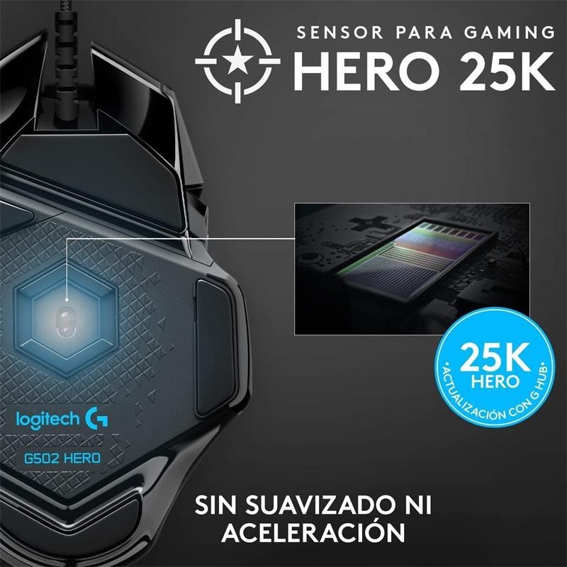 RATON LOGITECH G502 HERO...