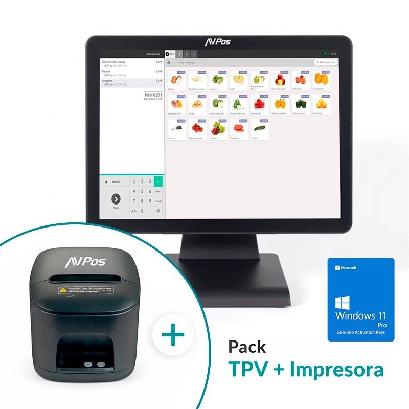 PACK TPV AVPOS K2000 15...