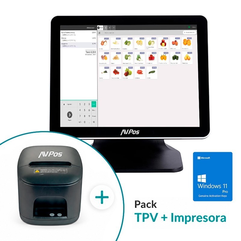 PACK TPV AVPOS K5000 15...