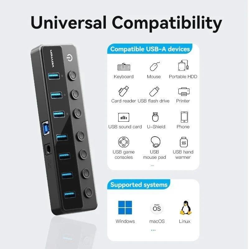 HUB VENTION USB 3.0 7...