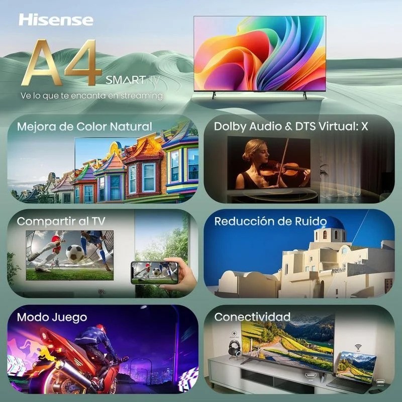 TELEVISOR HISENSE 40 QLED...