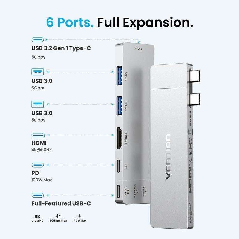 DOCKING USB-C VENTION 1X...