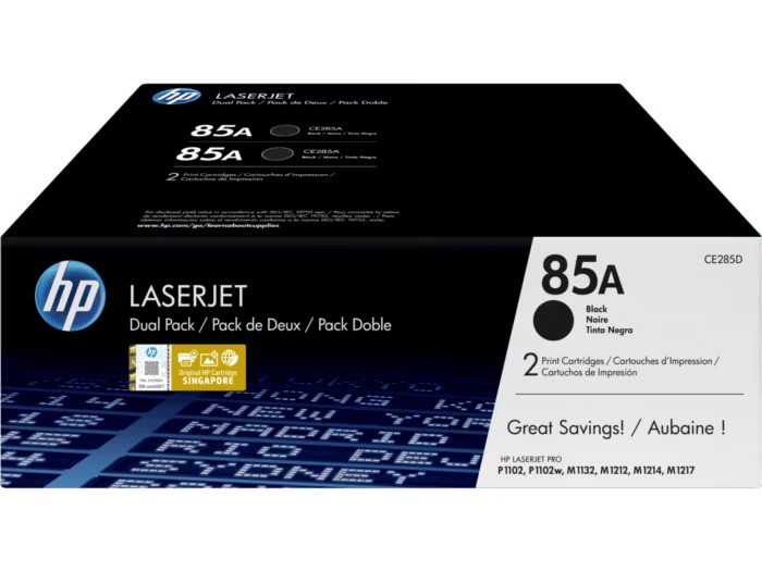 TONER HP PACK X2 CE285AD BLACK