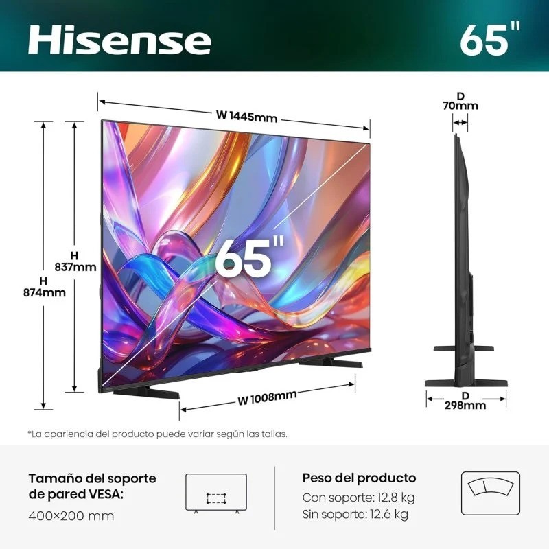 TELEVISOR HISENSE 65 QLED...