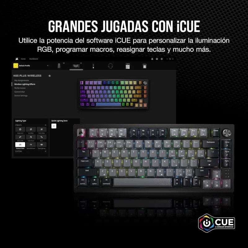 TECLADO GAMING CORSAIR K65...